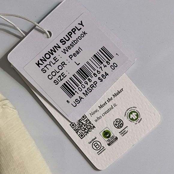 Known Supply • NWT Westbrook Pearl Yellowish Cream Skort - Picture 2 of 10